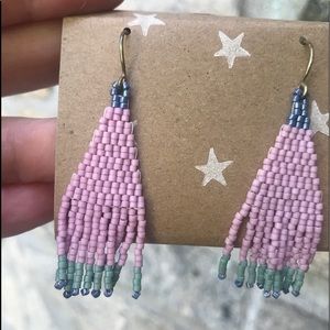 Beaded chandelier earrings